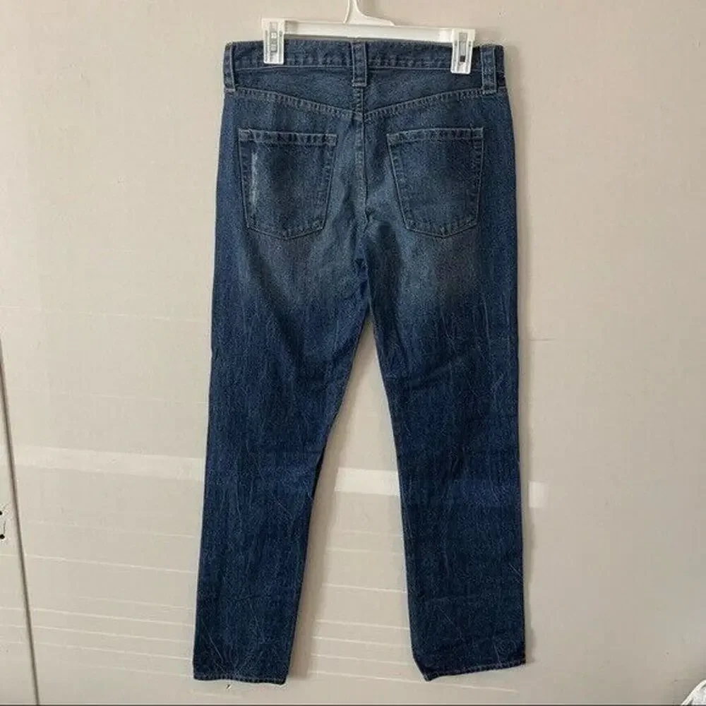 JCrew Mid Rise Vintage Slim Distressed Jeans 2009 Y2K Womens Size 28